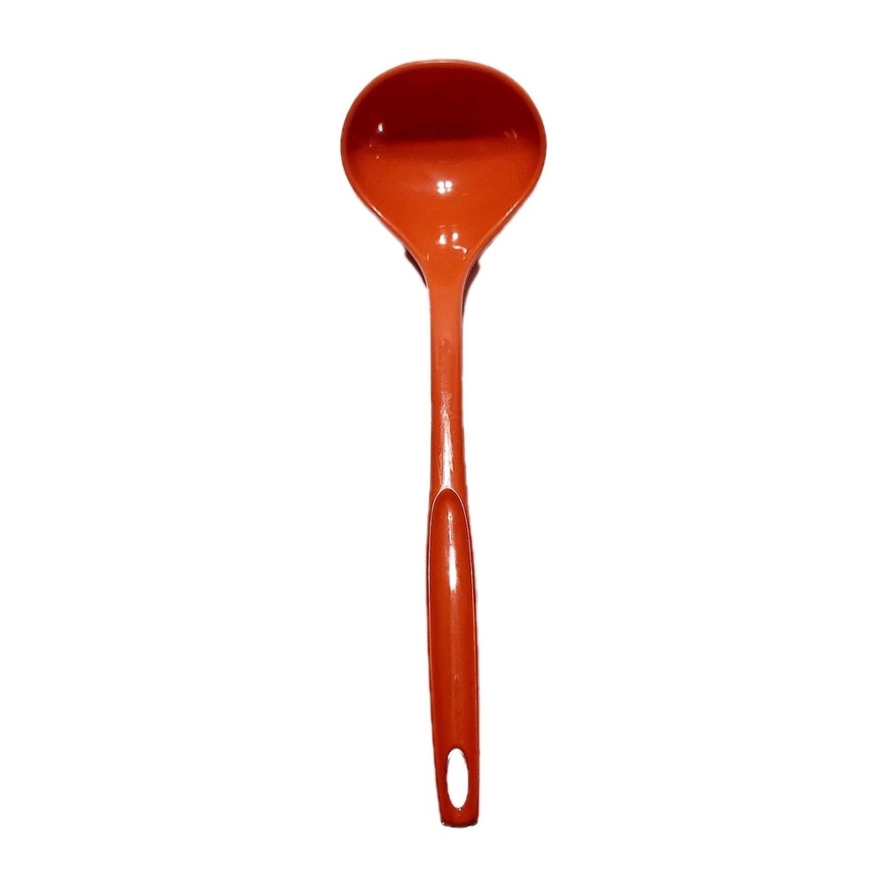 Vtg Foley Orange Plastic Nylon Ladle 11.5"‎ Serving Soup Spoon Kitchen Tool USA